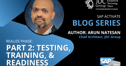 SAP Activate Blog Series, Post 5: Realize Phase – Part 2: Testing, Training & Readiness