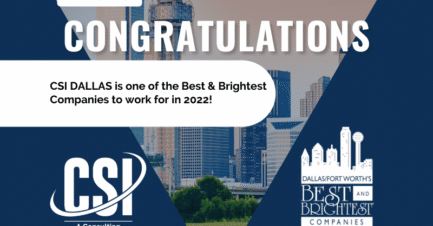 Consulting Solutions Named to 2022 List of  “Best and Brightest Companies to Work For” in Dallas Fort Worth