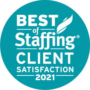 Best of Staffing Client Satisfaction Award Logo 2021