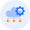 cloud infrastructure and operations icon