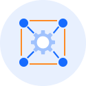 digital organizational design icon