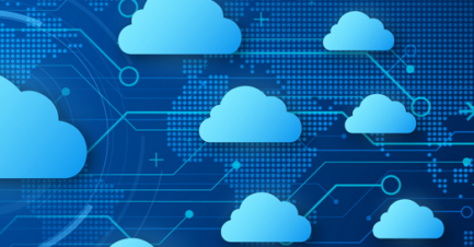 Global cloud computing network illustrating scalable digital infrastructure and cloud migration solutions