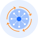 integration and unified ecosystem icon