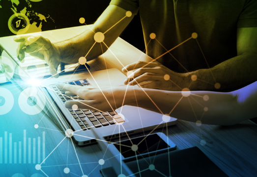 Retail analyst using data analytics tools to track performance metrics and drive informed business decisions